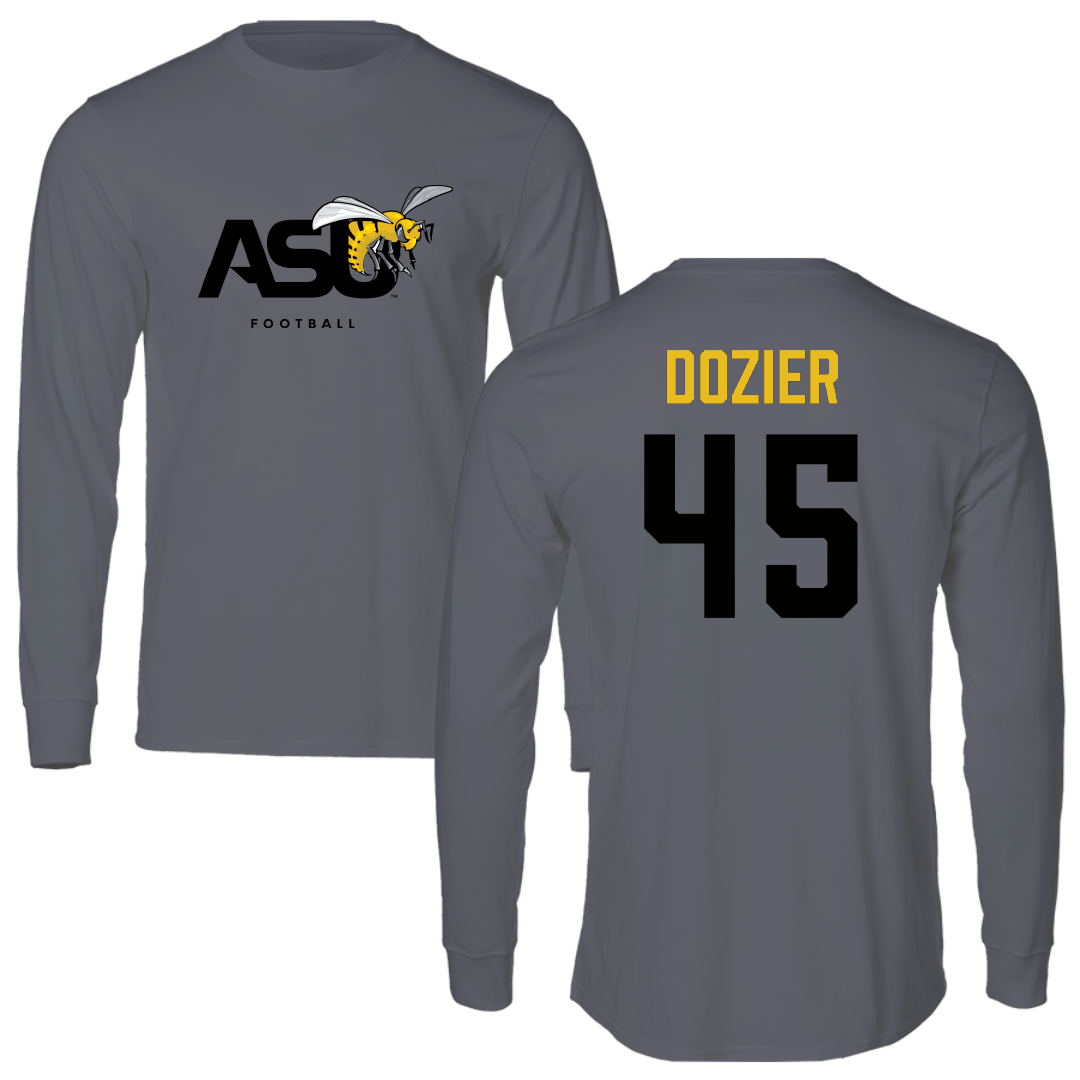 Alabama State University Football Dark Gray Long Sleeve - #45 Rico Dozier