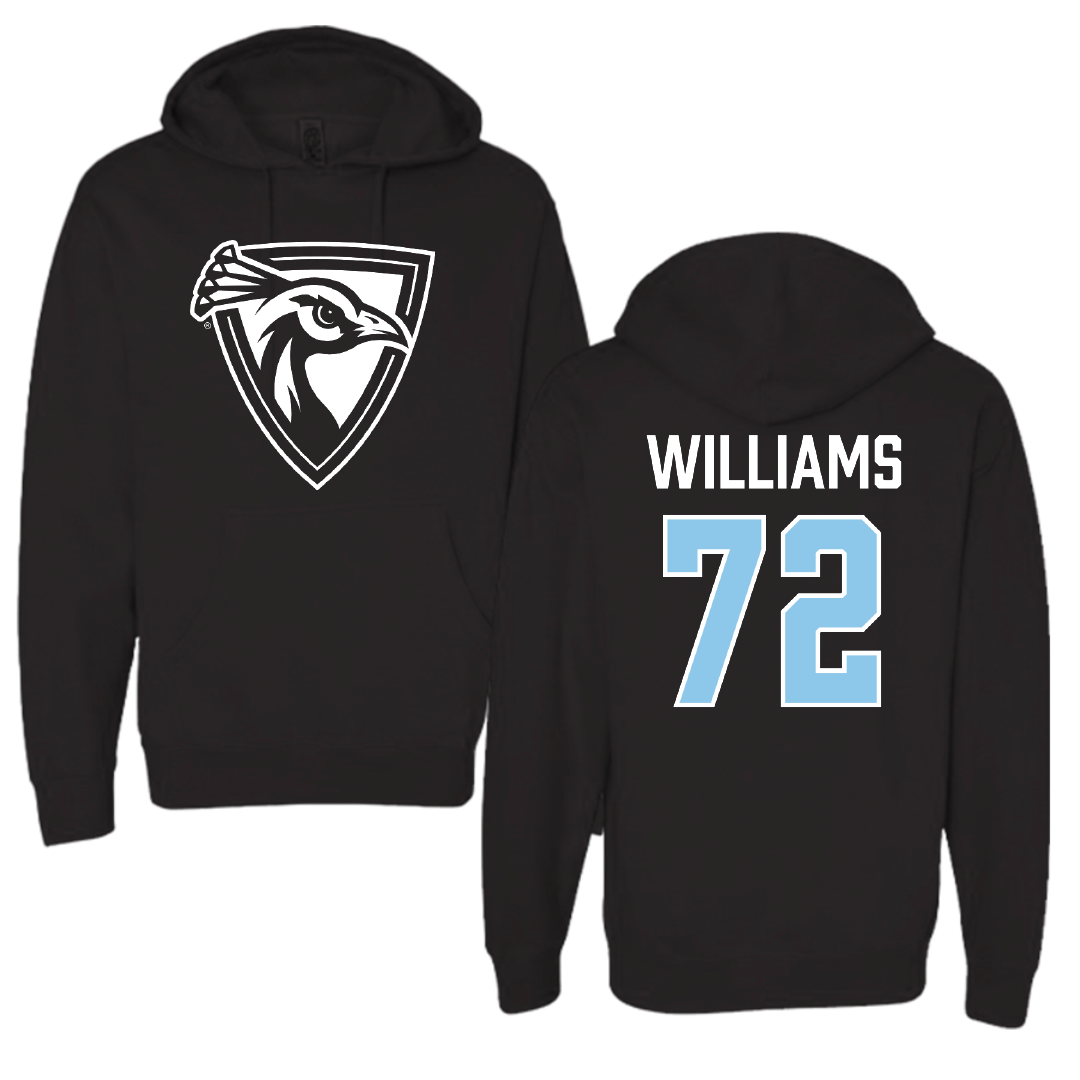 Upper Iowa University Football Black Hoodie - #72 Caleb Williams