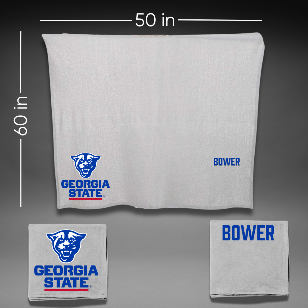 Georgia State University Softball Gray Blanket - Briana Bower