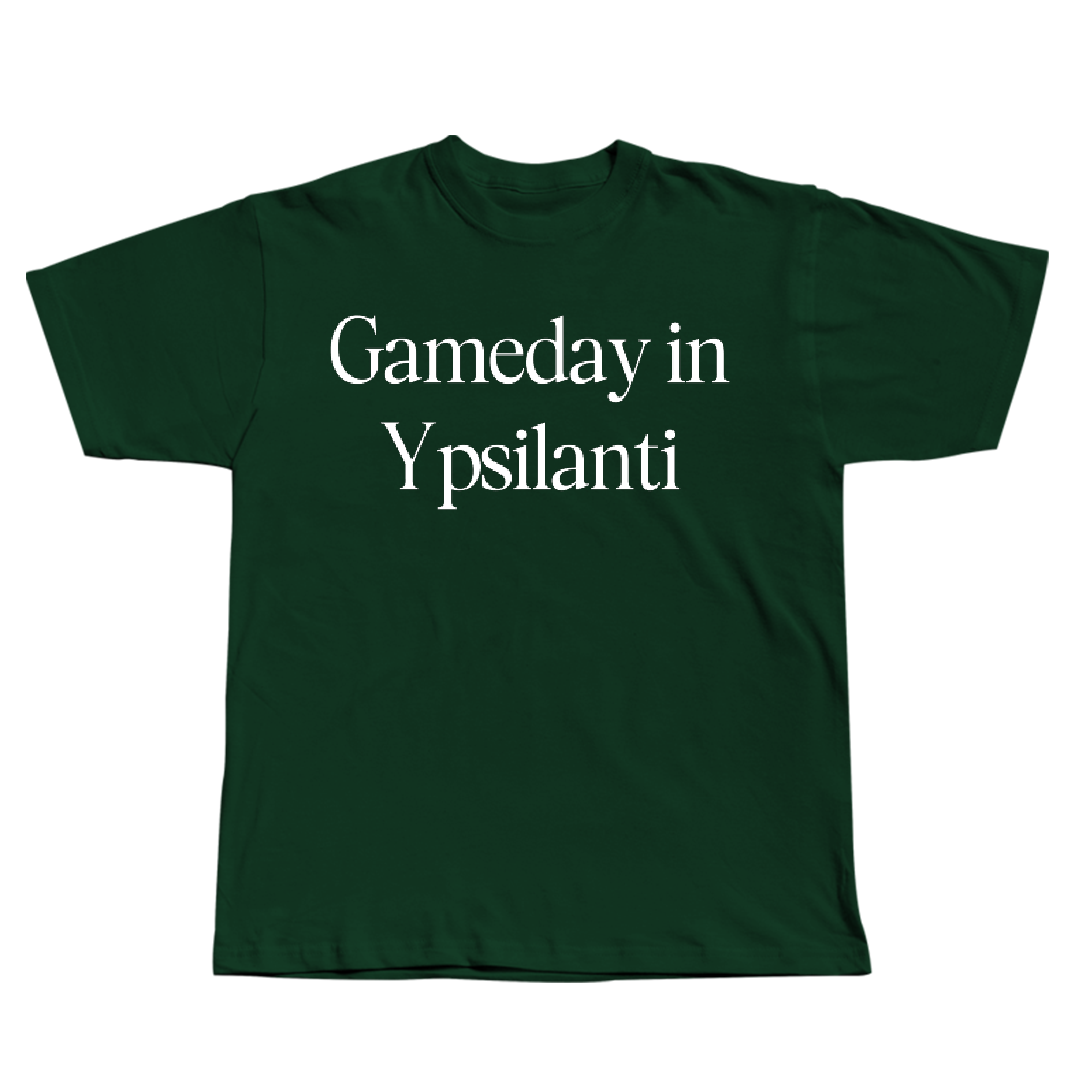 Eastern Michigan University Rowing (W) Forest Green Gameday Tee - Kendall Moore