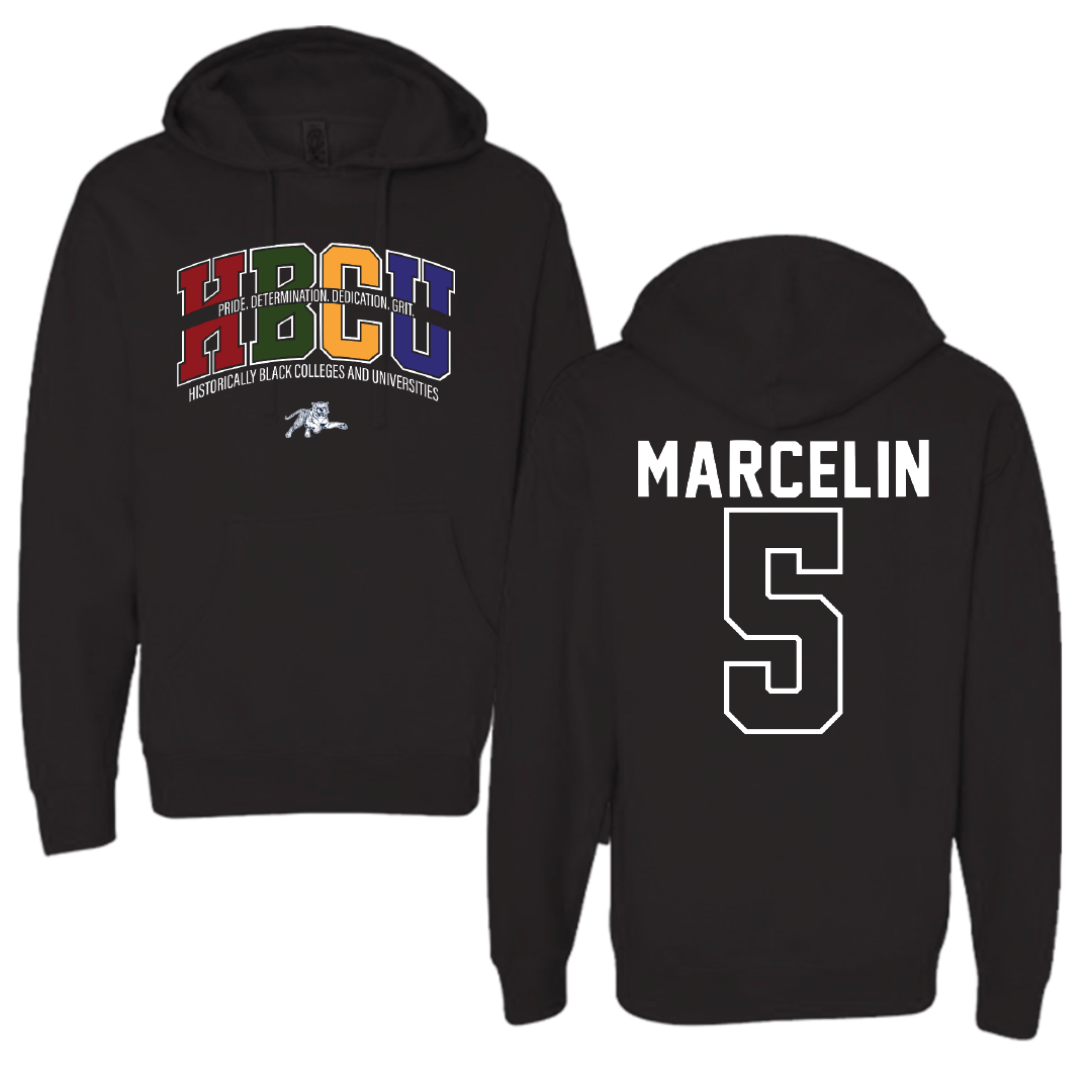 Jackson State University Volleyball Black HBCU Hoodie - #5 Nyjha Marcelin