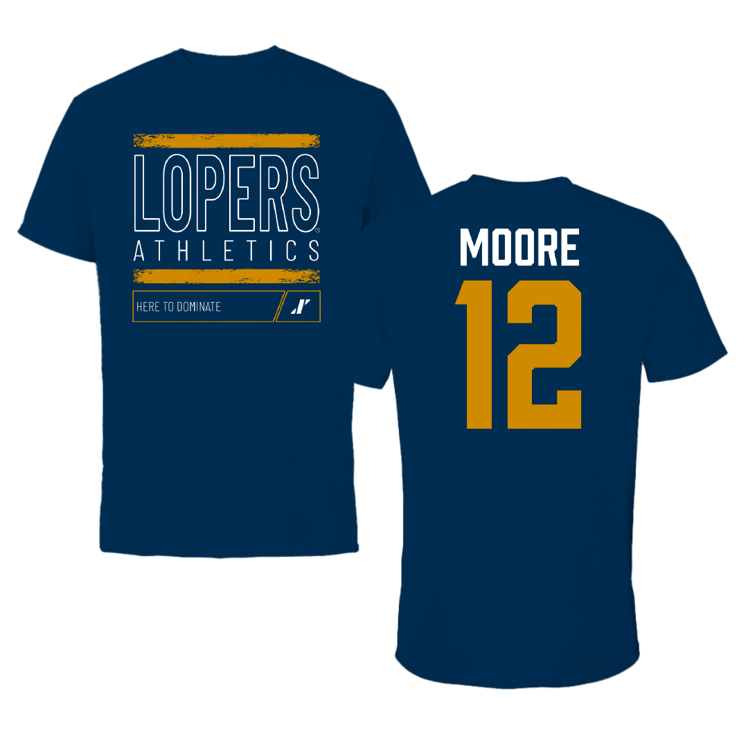 University of Nebraska at Kearney Basketball Navy Dominate Performance Tee - #12 Samantha Moore