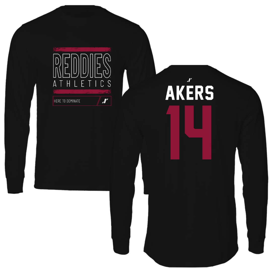 Henderson State University Softball Black Dominate Long Sleeve - #14 Hilary Akers