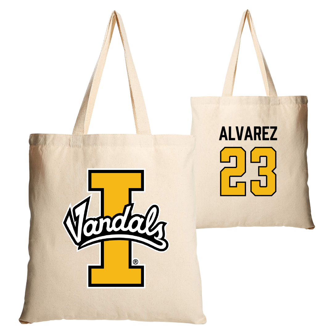 University of Idaho Soccer Tan Canvas Tote Bag - #23 Naomi Alvarez