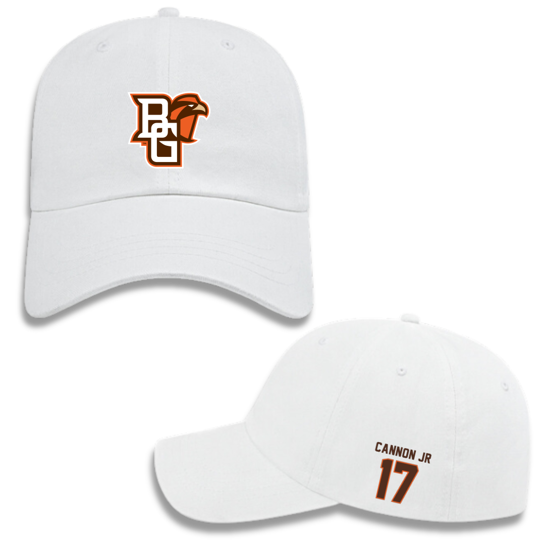 Bowling Green State University Football White Hat - #17 Mark Cannon Jr