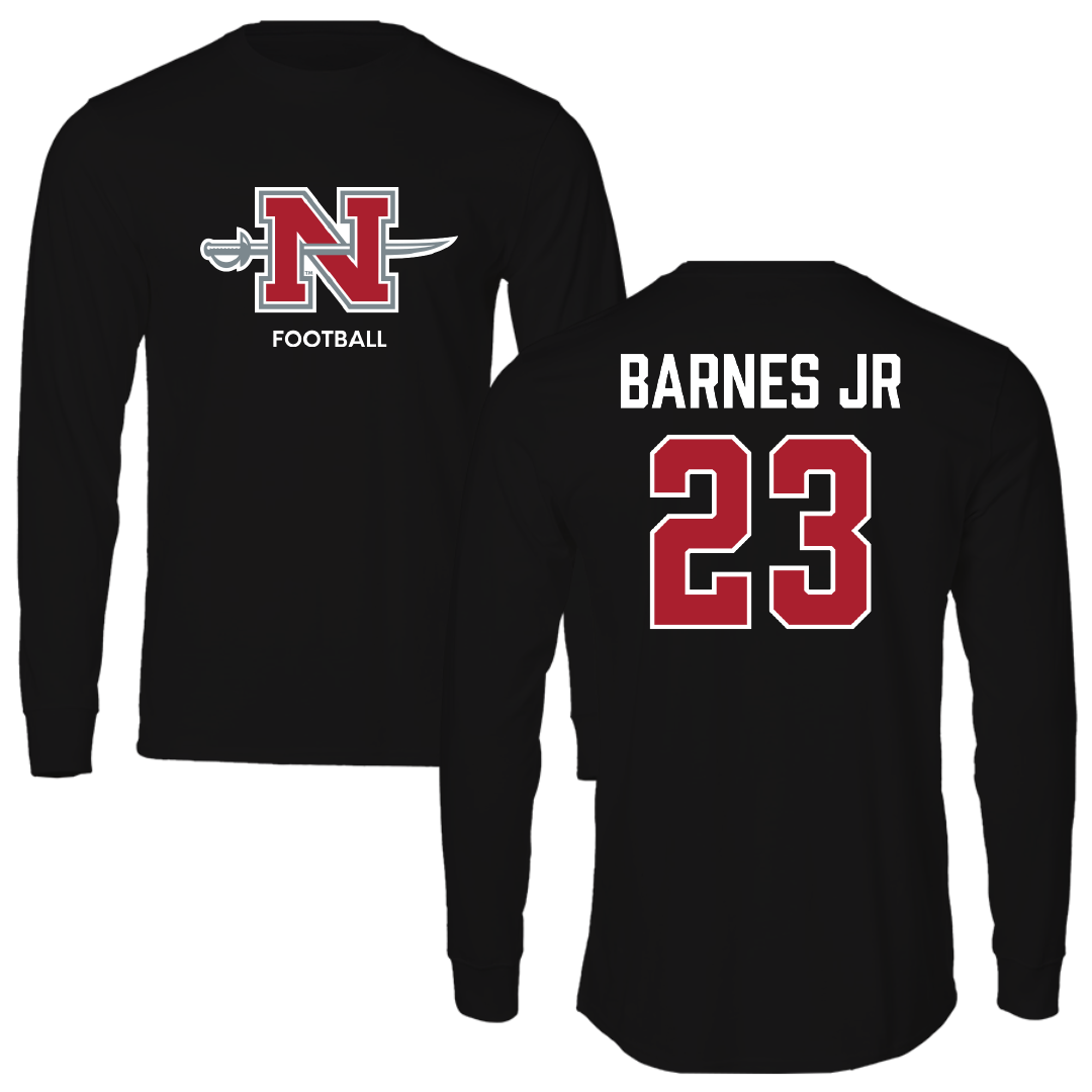 Nicholls State University Football Black Mascot Long Sleeve - #23 Jason Barnes Jr