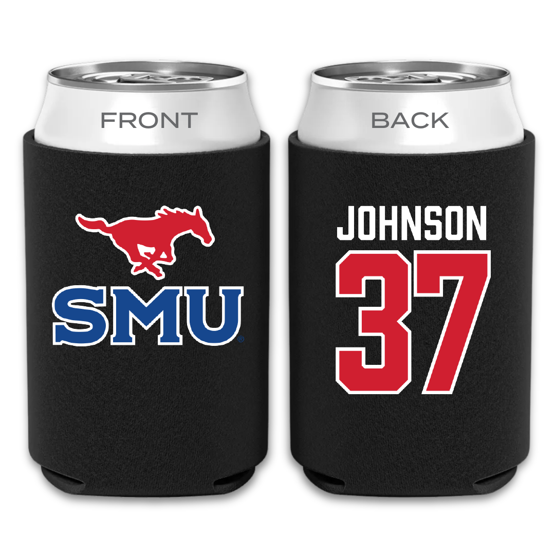 Southern Methodist University Soccer Black Can Cooler - #37 Chance Johnson