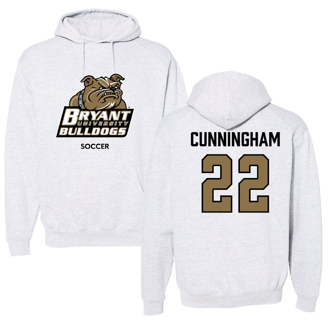 Bryant University Soccer (W) Light Gray Hoodie - #22 Ashley Cunningham