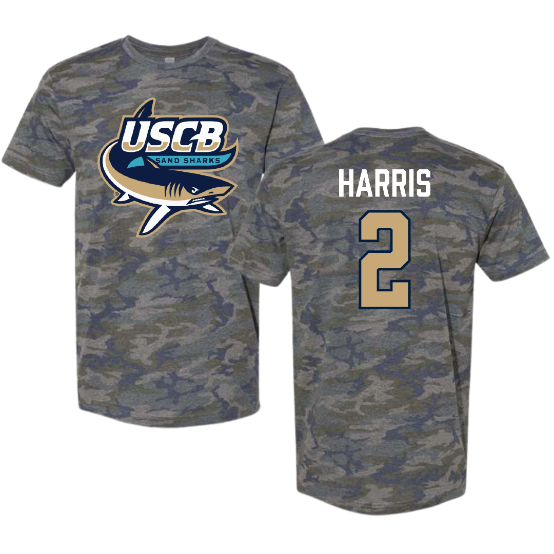 University of South Carolina Beaufort Soccer (W) Vintage Camo Tee - #2 Kennedy Harris