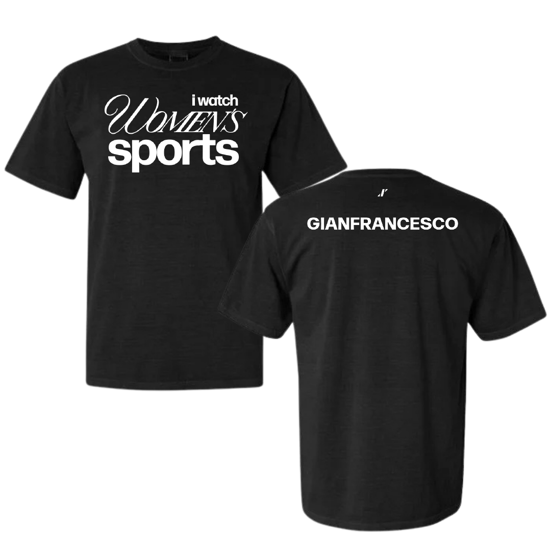 Loyola University-Chicago TF and XC Black WHM Comfort Colors Tee - Mia Gianfrancesco