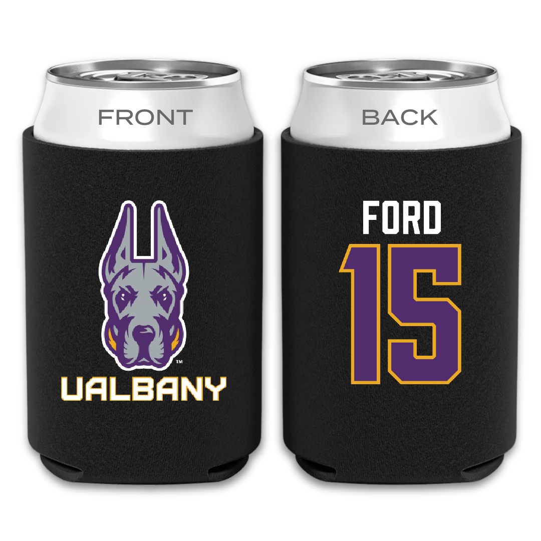 University at Albany Basketball Black Can Cooler - #15 Hailee Ford