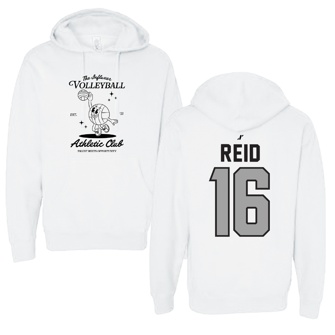 Volleyball White Influxer Athletic Club Hoodie - #16 Brenya Reid