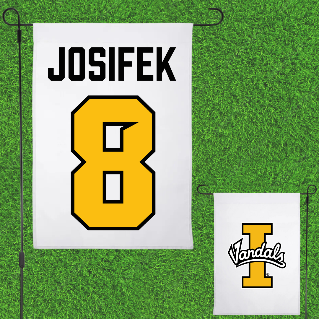 University of Idaho Football White Garden Flag - #8 Nicholas Josifek
