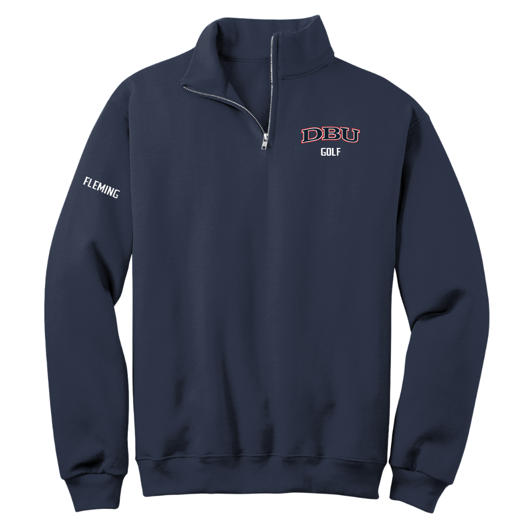 Dallas Baptist University Golf (W) Navy Quarter-Zip - Brandee Fleming