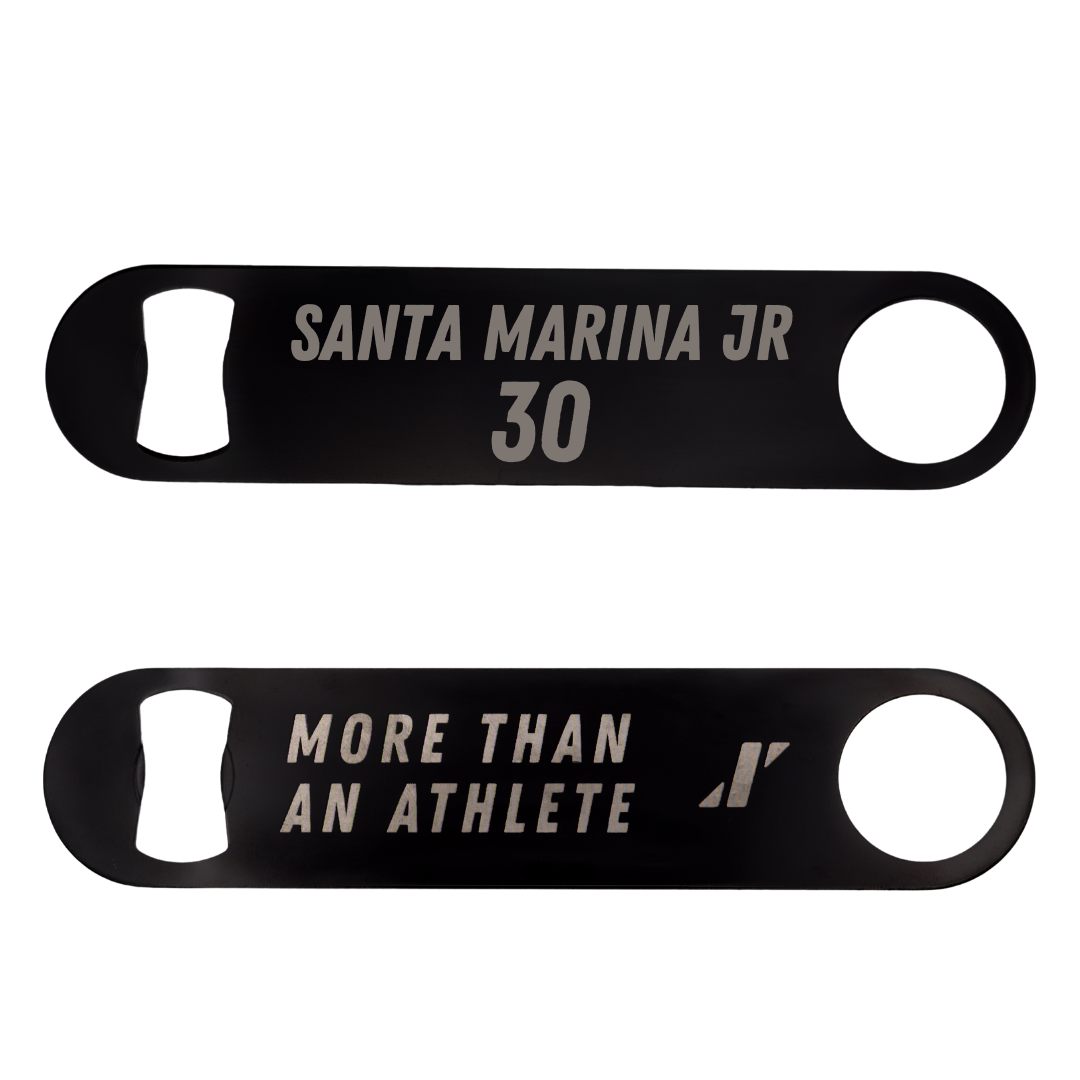 Northwestern State University Football Black Bottle Opener - #30 Troy Santa Marina Jr