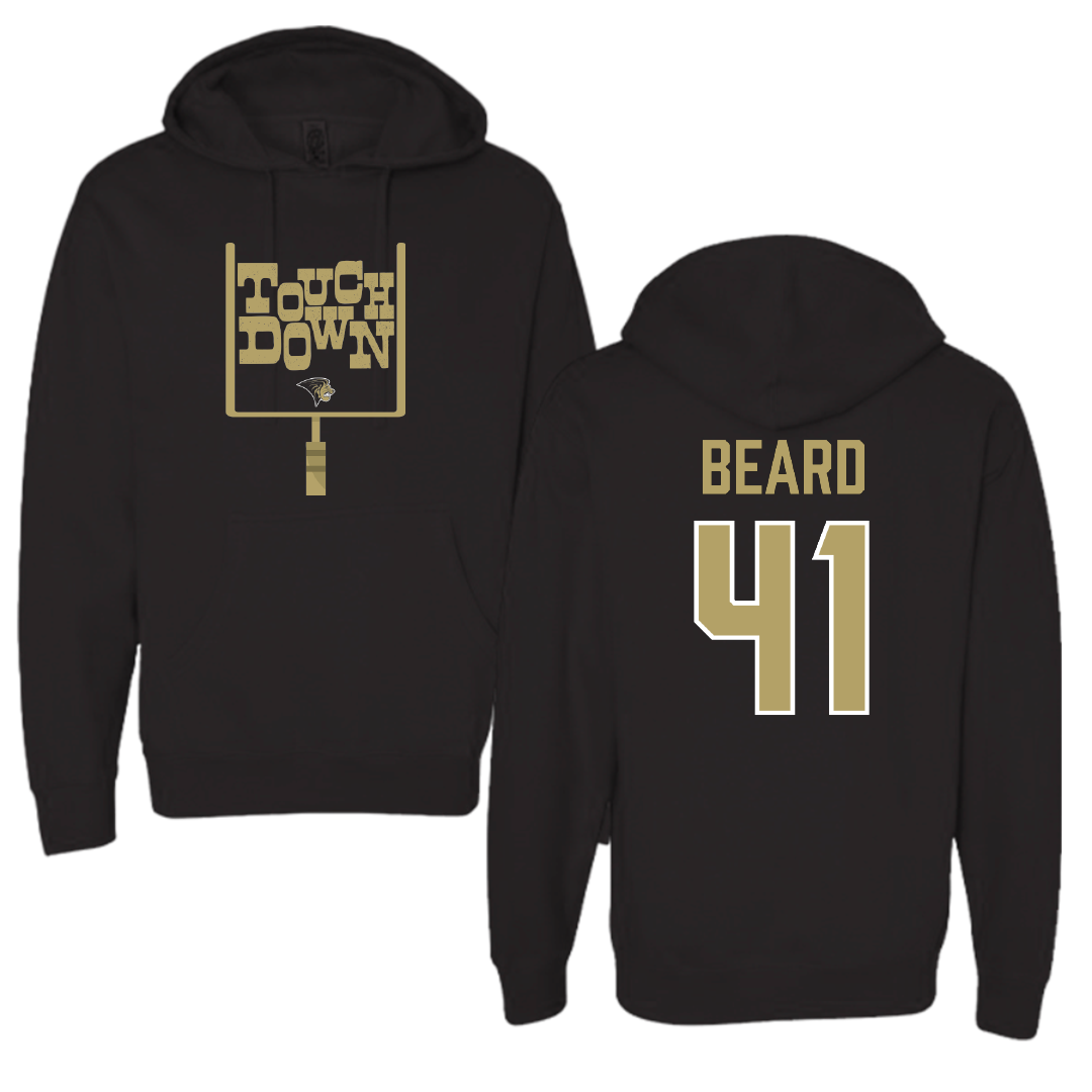 Lindenwood University Football Black Touchdown Hoodie - #41 Ethan Beard