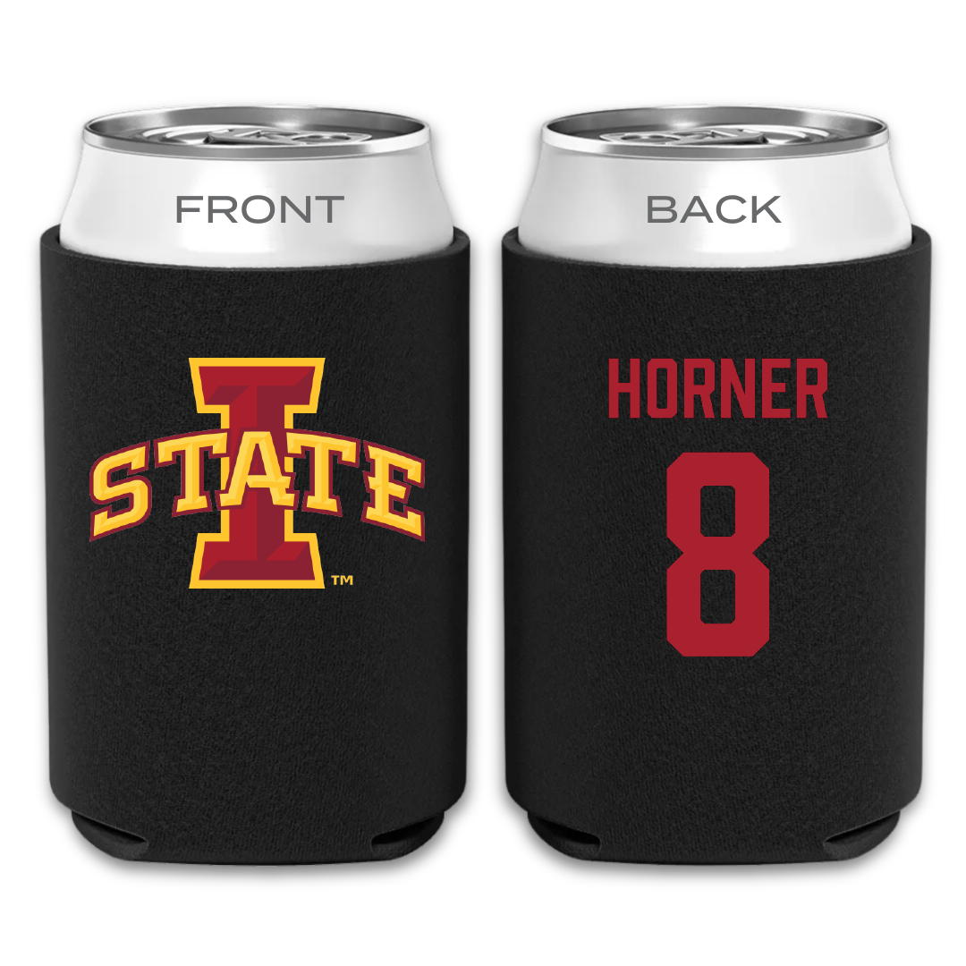 Iowa State University Soccer Black Can Cooler - #8 Avery Horner