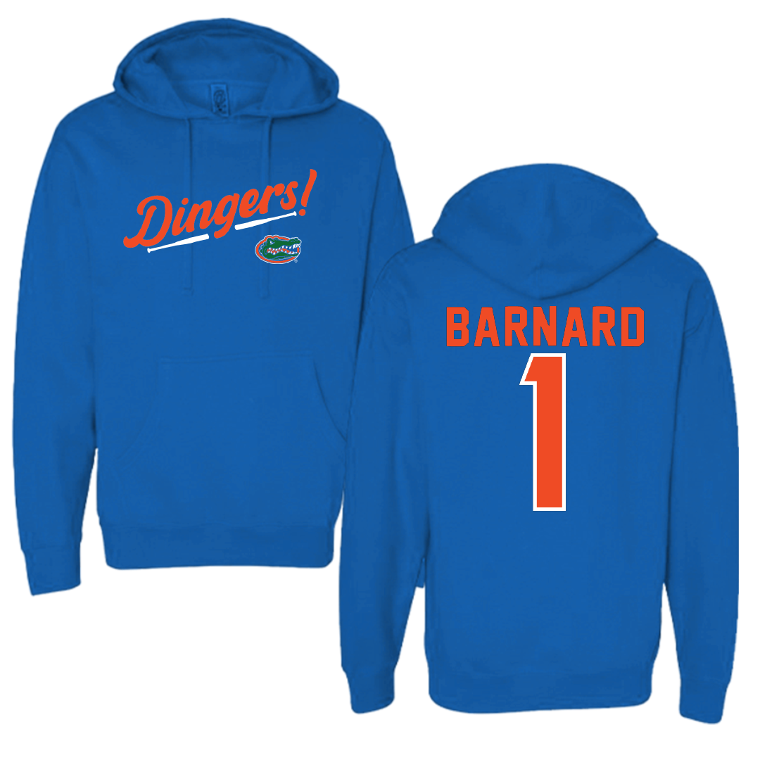 University of Florida Softball Blue Dingers Hoodie - #1 Brooke Barnard