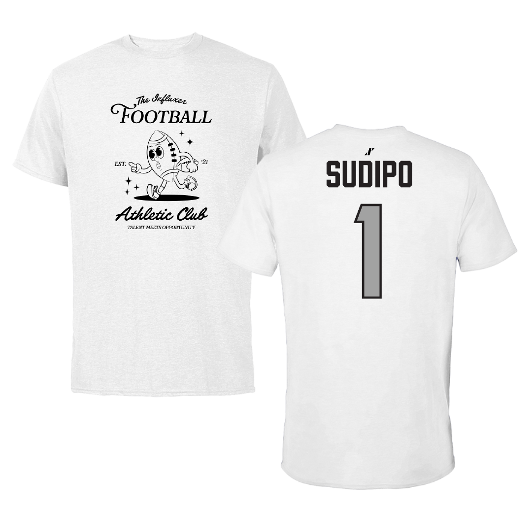 Football White Influxer Athletic Club Tee - #1 Mateo Sudipo