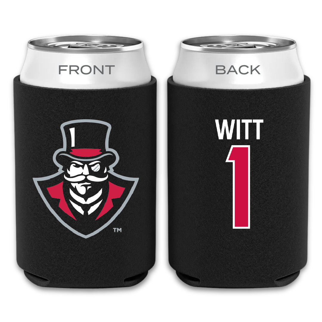 Austin Peay State University Basketball Black Can Cooler - #1 Sai Witt