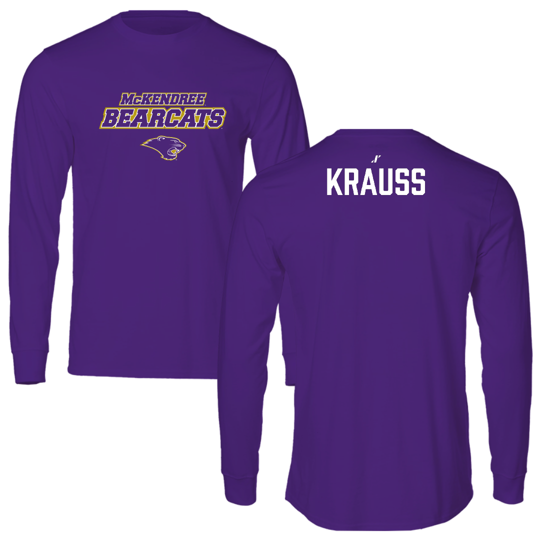 McKendree University Wrestling Purple General Performance Long Sleeve - Lydia Krauss