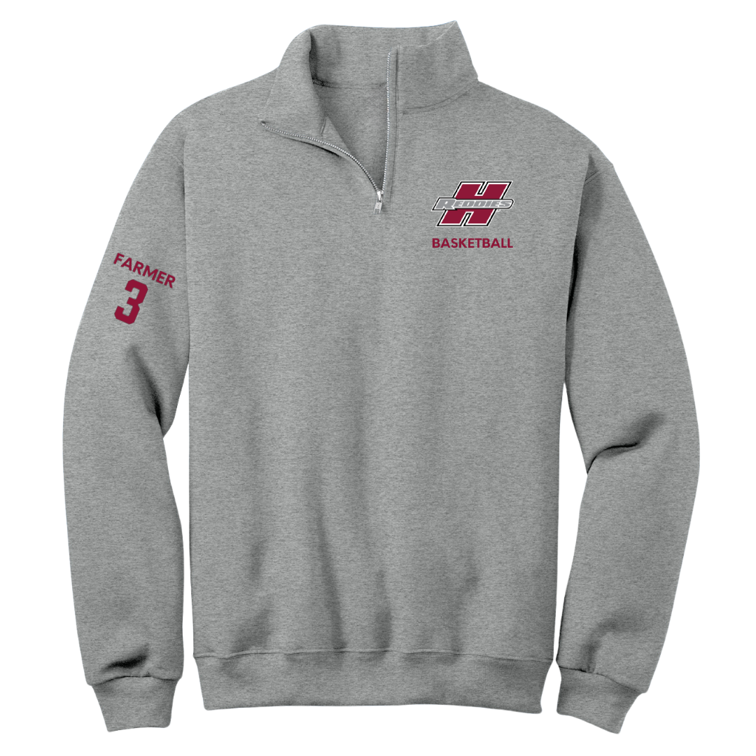 Henderson State University Basketball (M) Sport Gray Quarter-Zip - #3 Chase Farmer