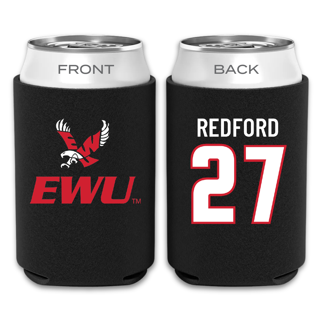 Eastern Washington University Football Black Can Cooler - #27 Isaac Redford