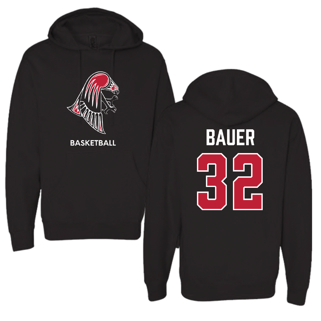 University of Wisconsin-River Falls Basketball (W) Black Hoodie - #32 Brynn Bauer