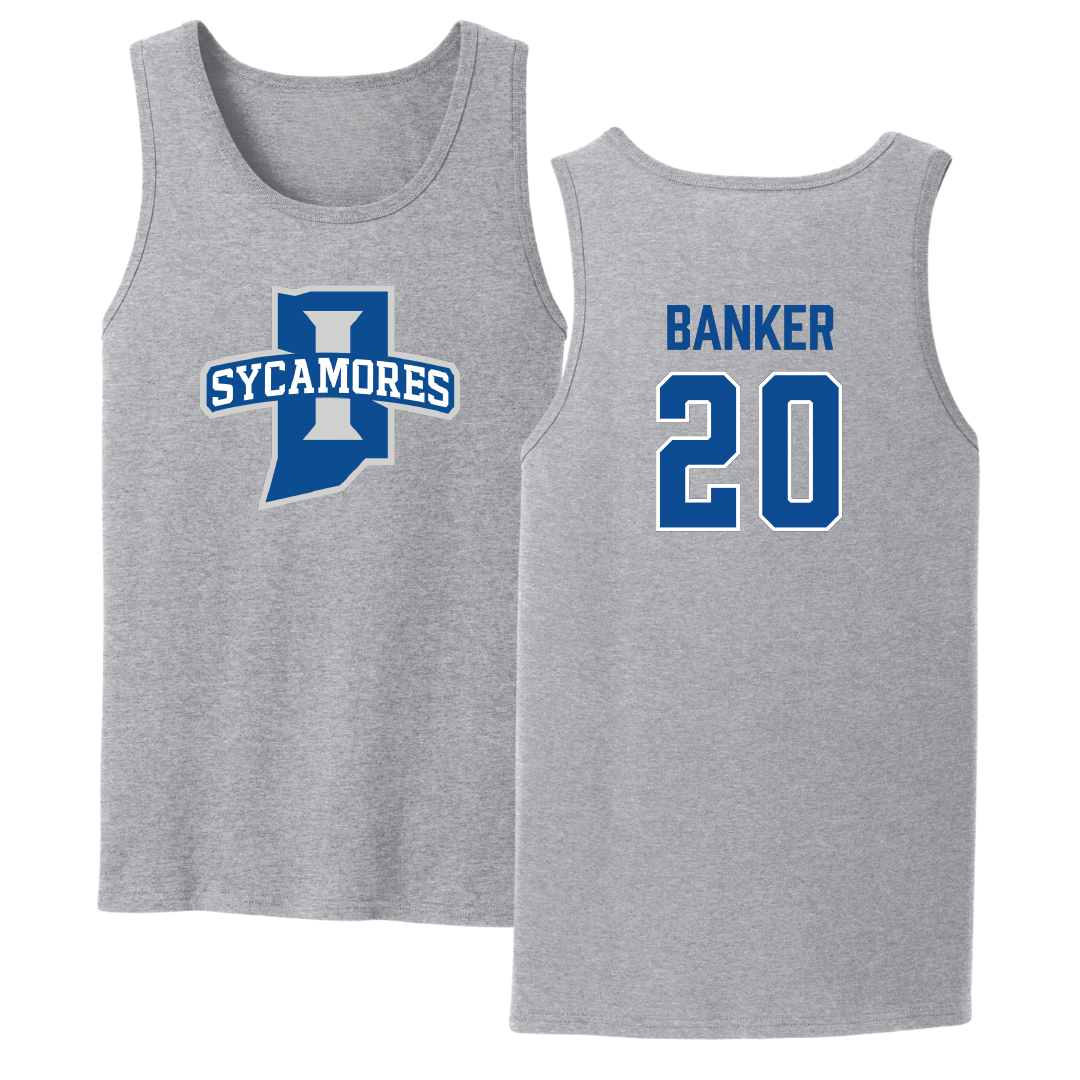 Indiana State University Baseball Sport Gray Tank Top - #20 Brady Banker