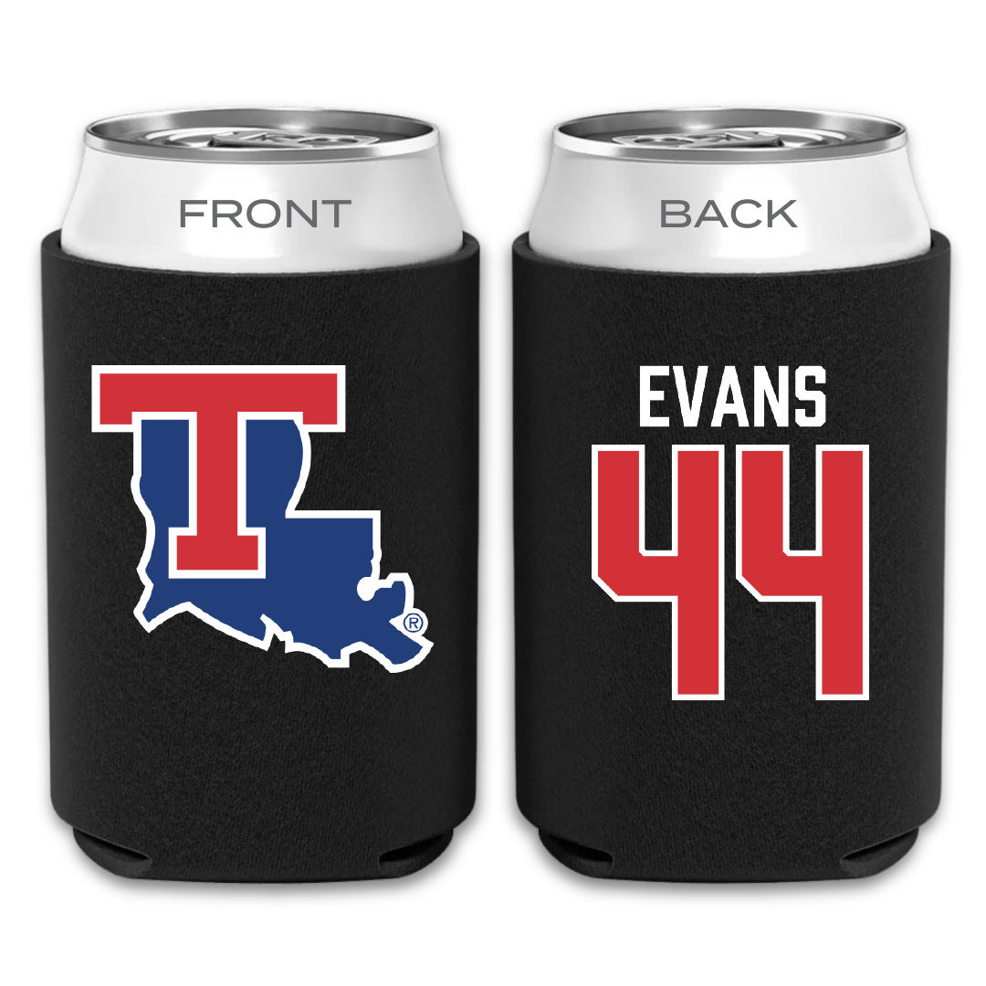 Louisiana Tech University Baseball Black Can Cooler - #44 John Evans