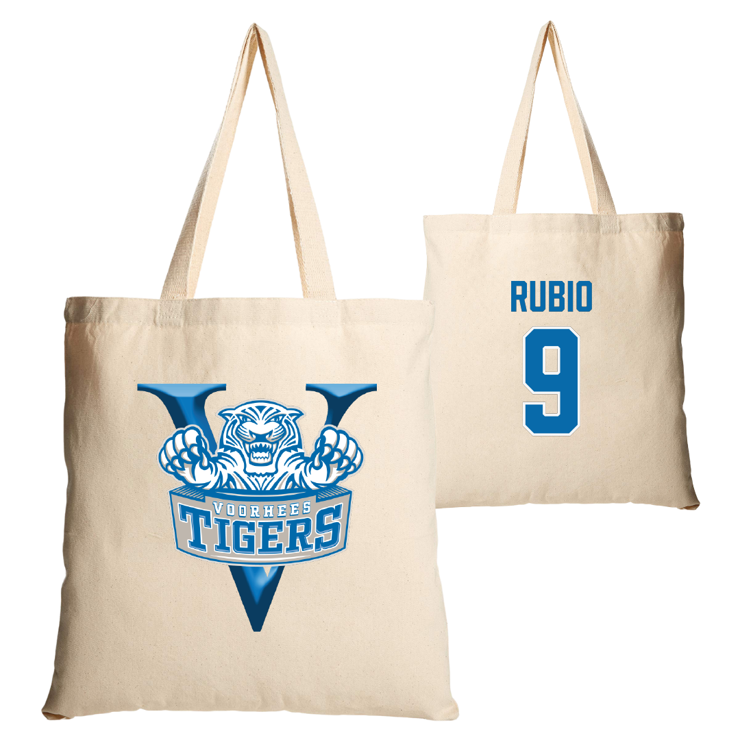 Voorhees University Baseball Tan Canvas Tote Bag - #9 Miguel Rubio