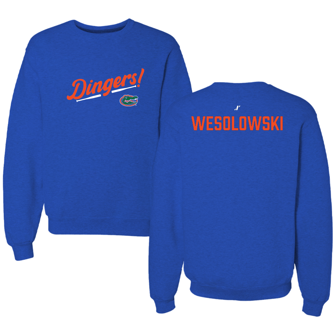 University of Florida Softball Blue Dingers Crewneck - Ella Wesolowski