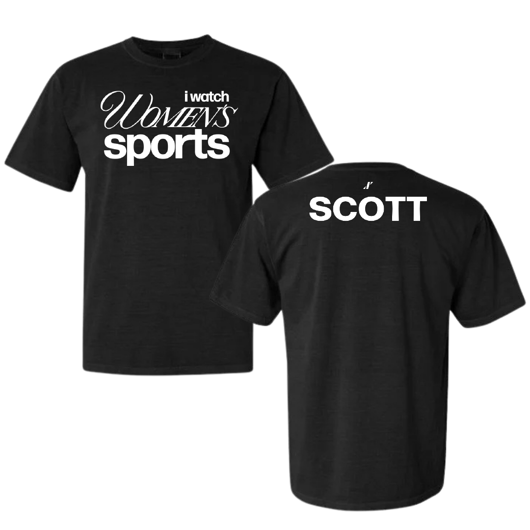 Illinois State University Track and Field Black WHM Comfort Colors Tee - Adi Scott