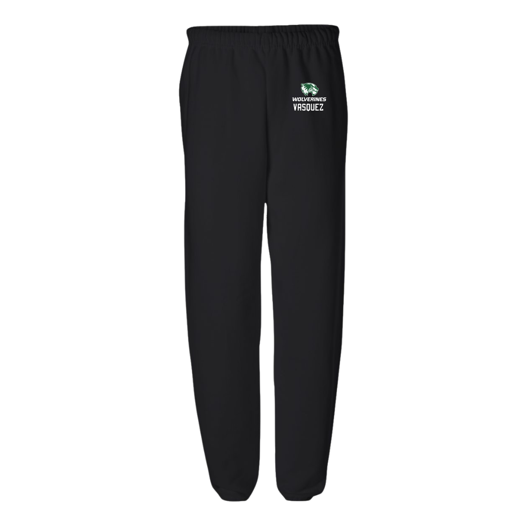 Utah Valley University Softball Black Sweatpants - #24 Victoria Vasquez