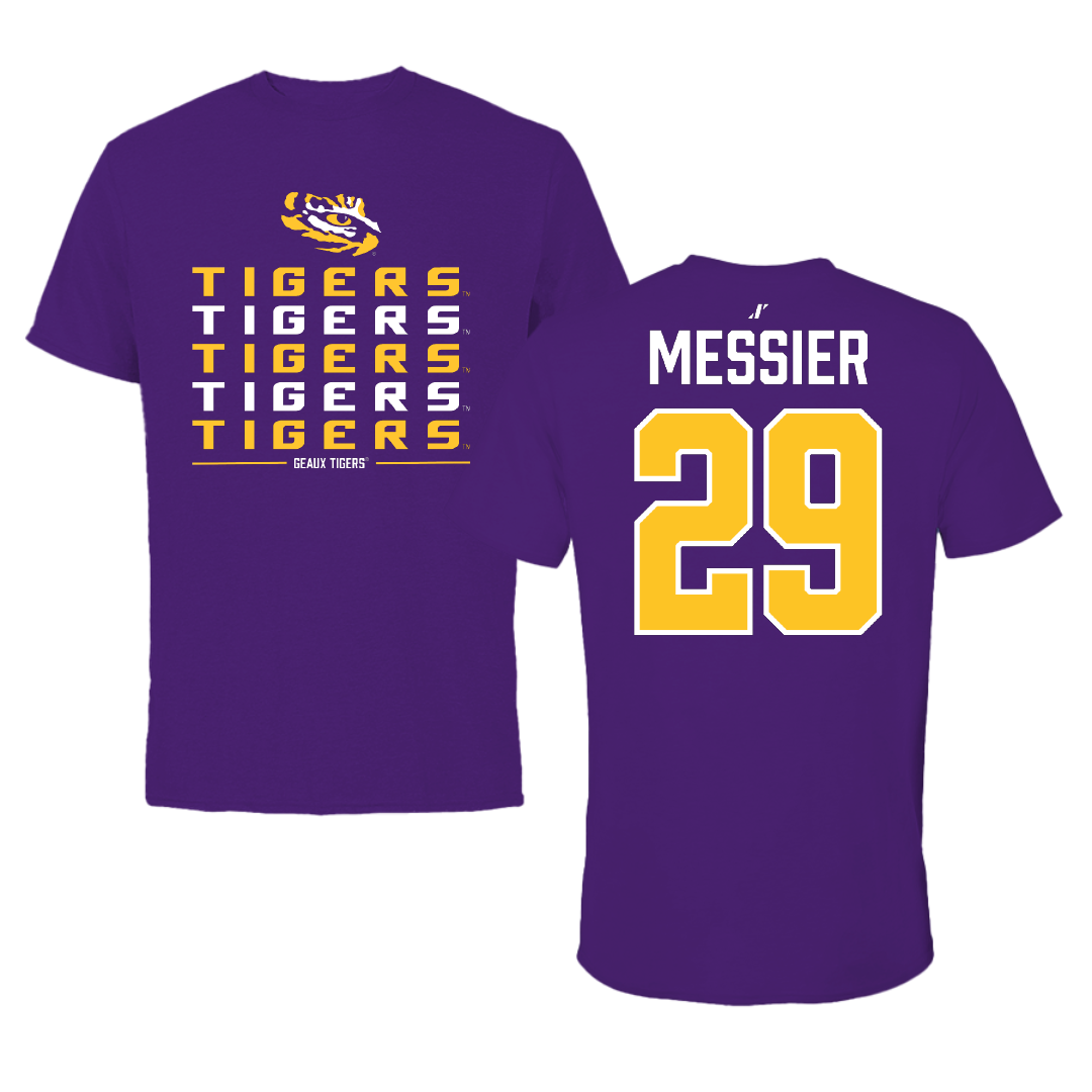 Louisiana State University Beach Volleyball Purple General Tee - #29 Amaya Messier