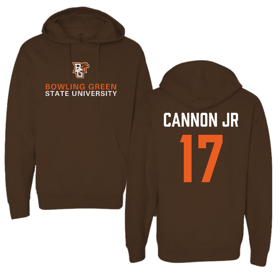 Bowling Green State University Football Brown Hoodie - #17 Mark Cannon Jr