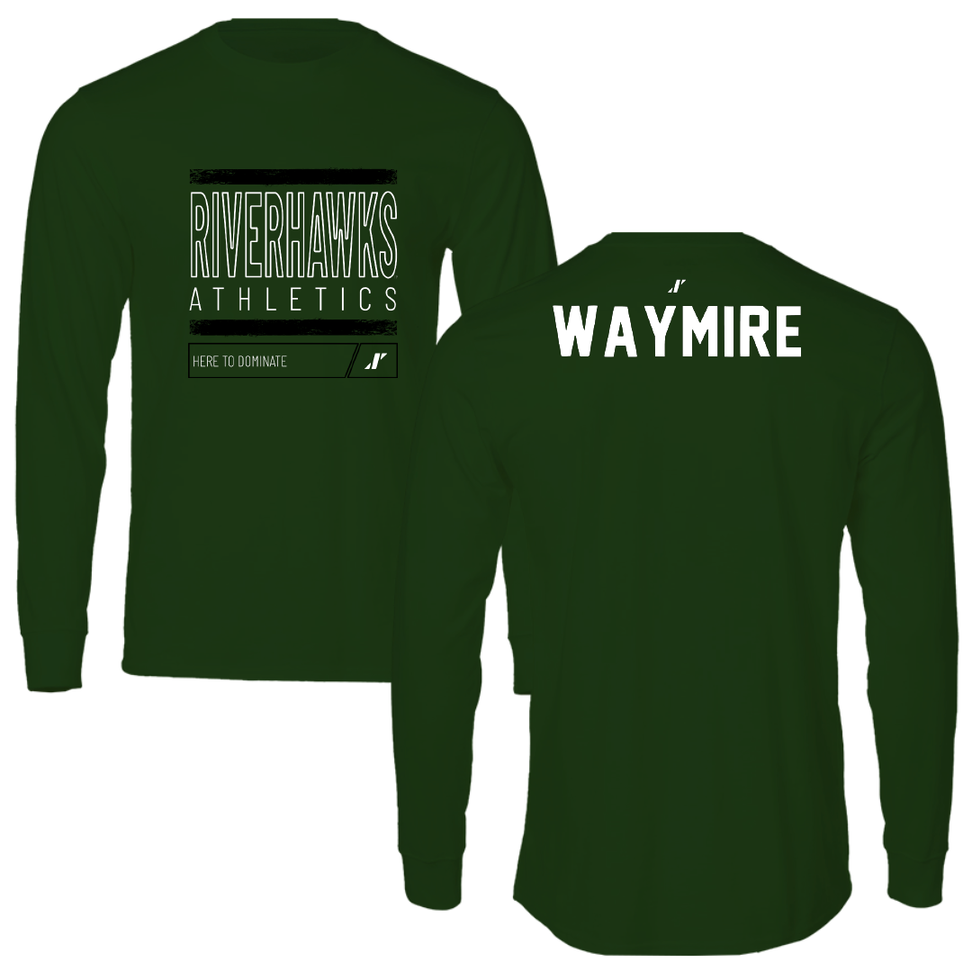 Northeastern State University Golf Forest Green Dominate Long Sleeve - Cole Waymire