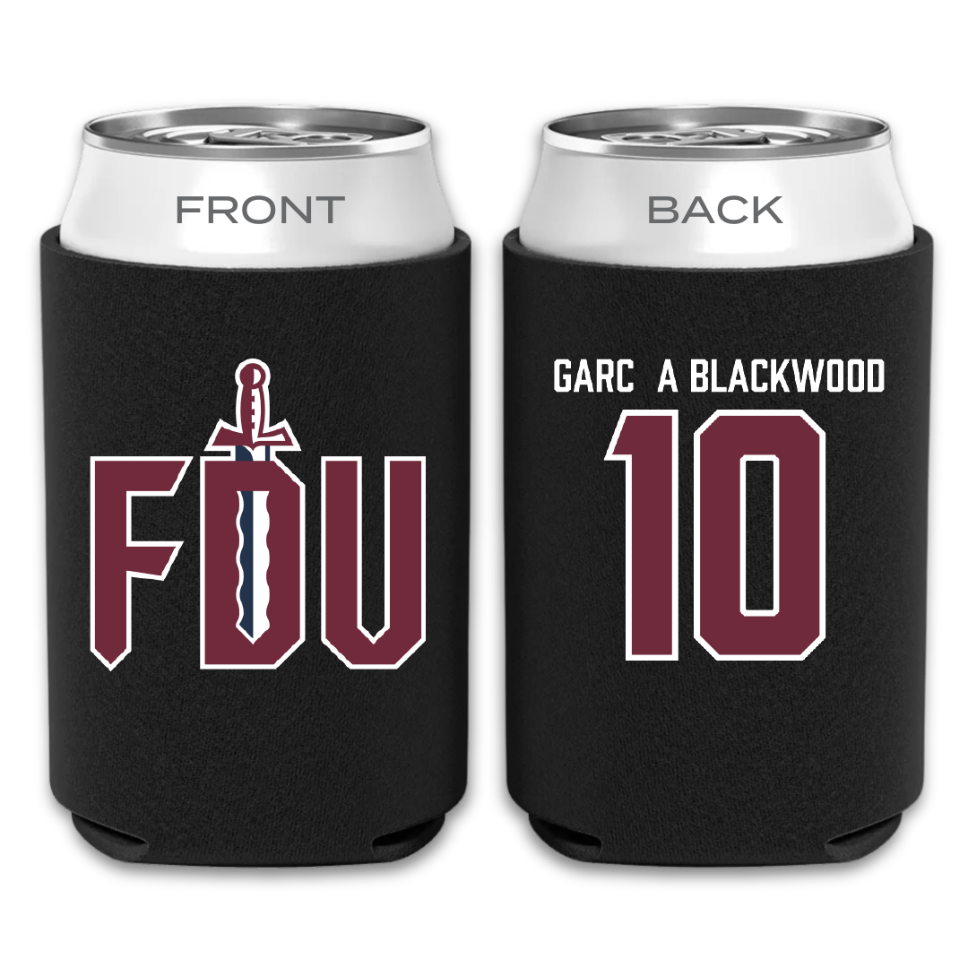 Fairleigh Dickinson University-Metropolitan Campus Basketball Black Can Cooler - #10 Dominique García Blackwood