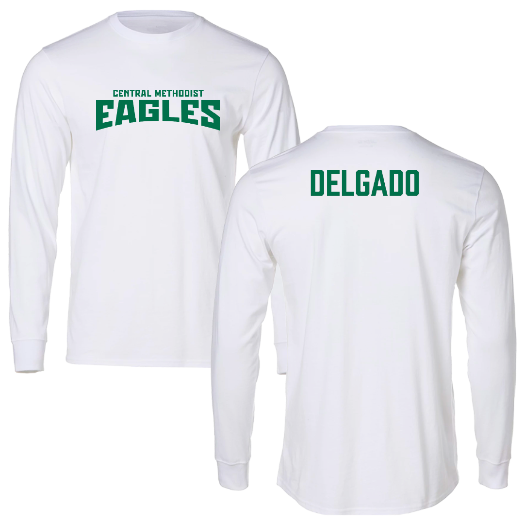 Central Methodist University Football White Classic Long Sleeve - Antonio Delgado