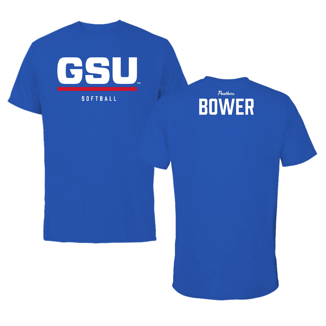 Georgia State University Softball Blue Tee - Briana Bower
