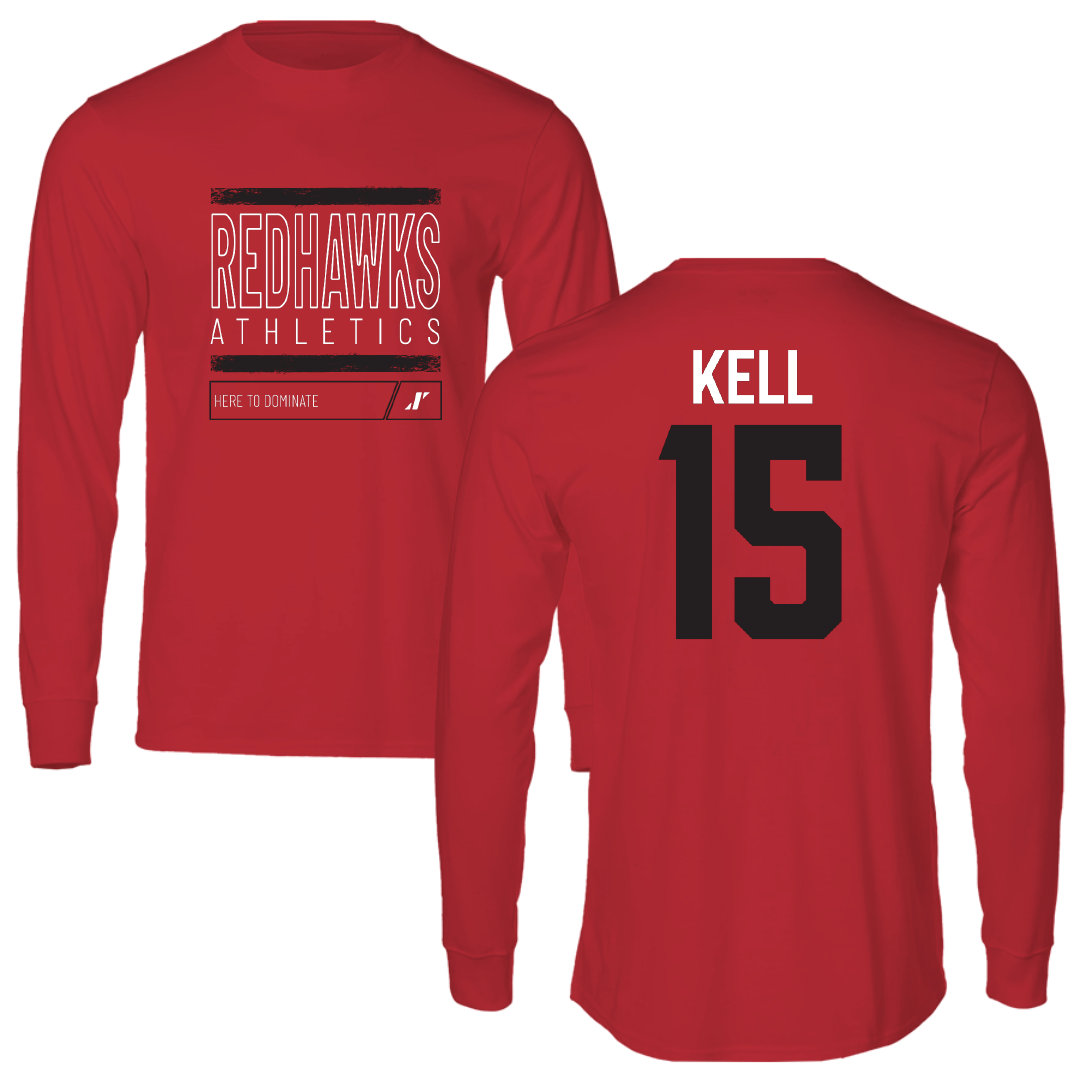 Southeast Missouri State University Softball Red Dominate Long Sleeve - #15 Delaney Kell
