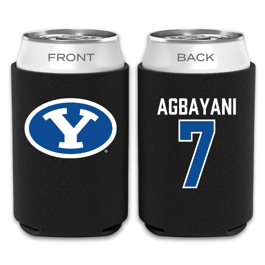 Brigham Young University Softball Black Can Cooler - #7 Aleia Agbayani