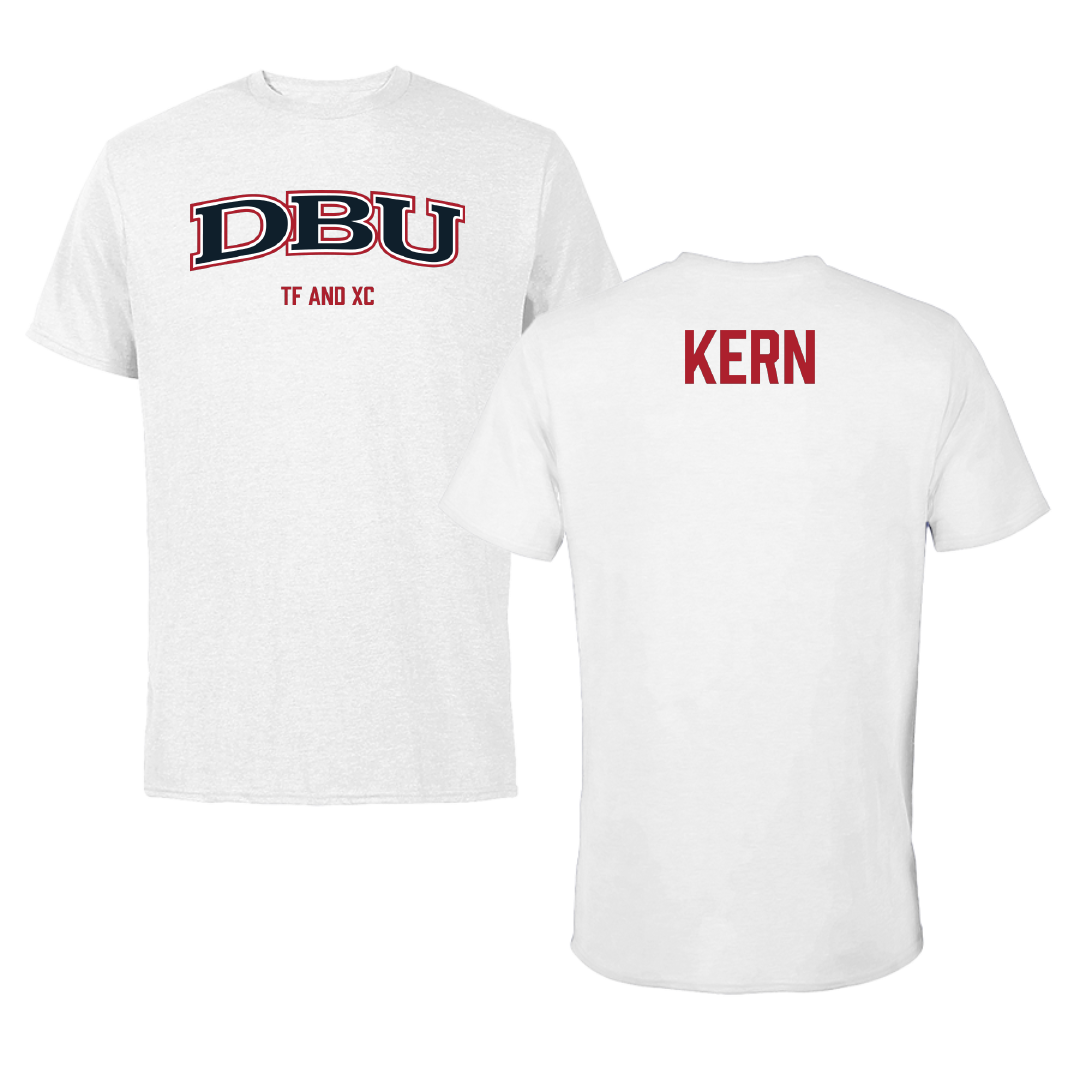 Dallas Baptist University TF and XC White Tee - Emily Kern