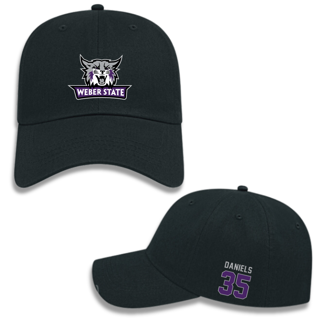 Weber State University Football Black Hat - #35 Rishi Daniels