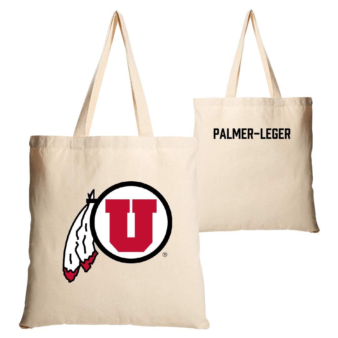 University of Utah Skiing Tan Canvas Tote Bag - Sydney Palmer-Leger