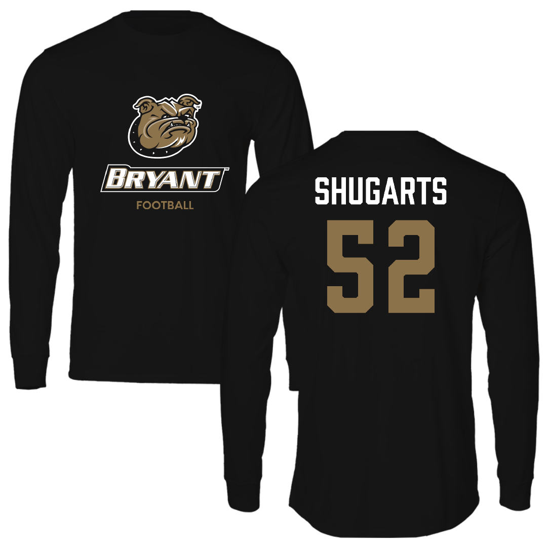 Bryant University Football Black Long Sleeve - #52 Beau Shugarts
