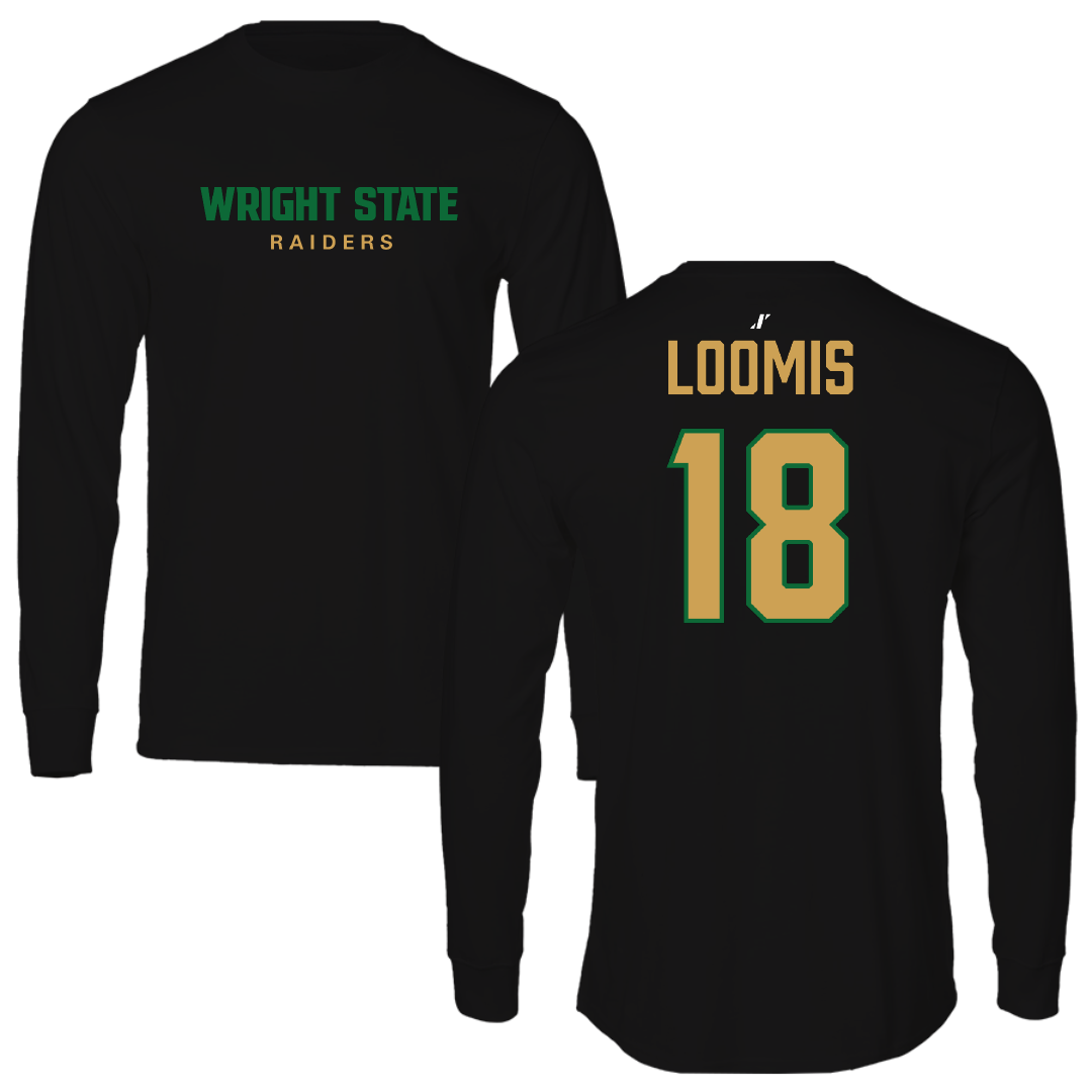 Wright State University Volleyball (W) Black Performance Long Sleeve - #18 Sophia Loomis