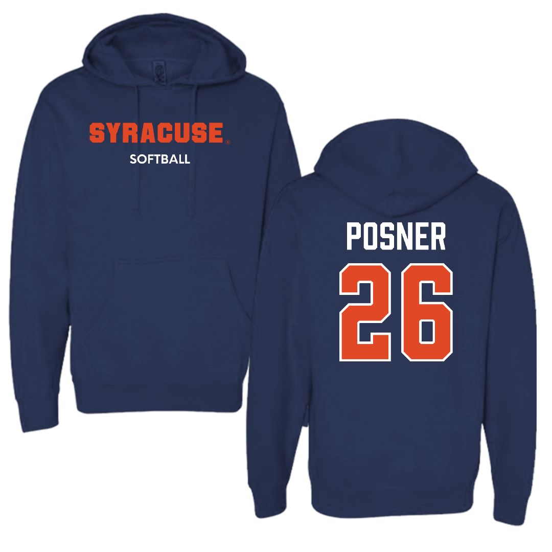 Syracuse University Softball Navy Hoodie - #26 Taylor Posner