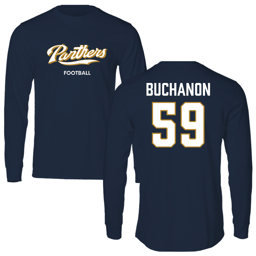 Florida International University Football Navy Long Sleeve - #59 Jaheim Buchanon