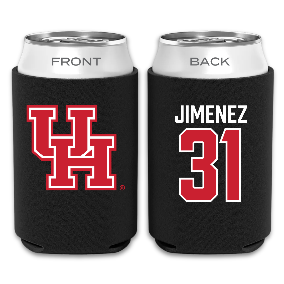 University of Houston Baseball Black Can Cooler - #31 Kenneth Jimenez